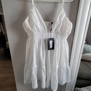 White pretty little thing dress